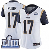 Women Nike Rams 17 Robert Woods White 2019 Super Bowl LIII Vapor Untouchable Limited Jersey,baseball caps,new era cap wholesale,wholesale hats